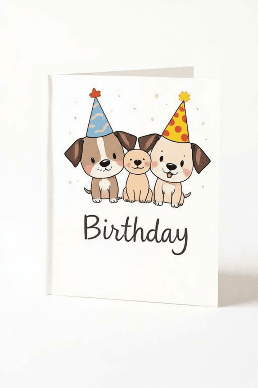 Free birthday card PDF preview